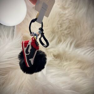 Nike Black and Red Sneaker Keychain